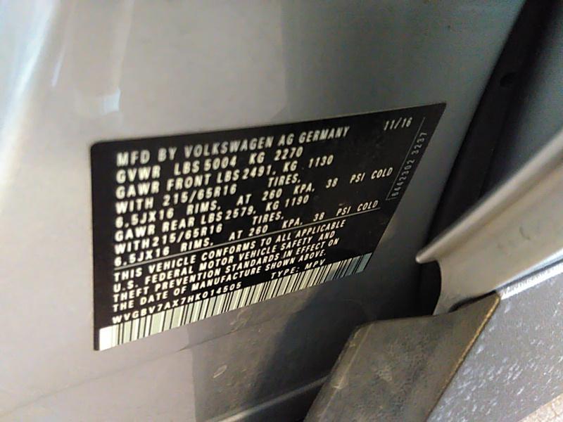 2017 Volkswagen TIGUAN AWD S