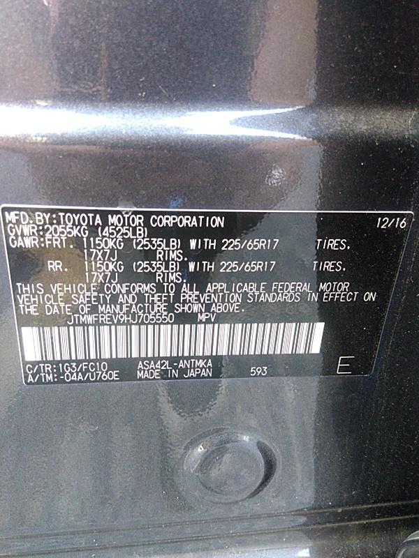 2017 Toyota RAV4 FWD XLE