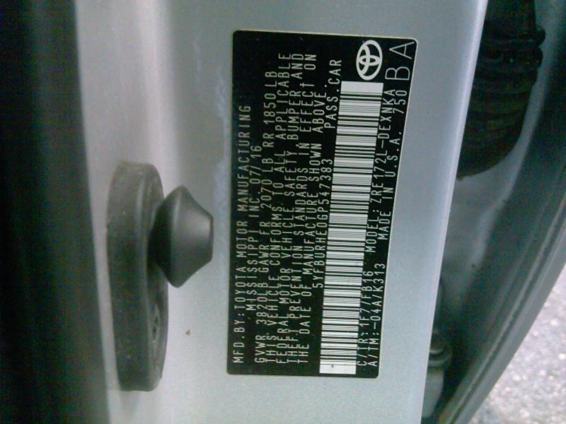 2016 Toyota COROLLA LE