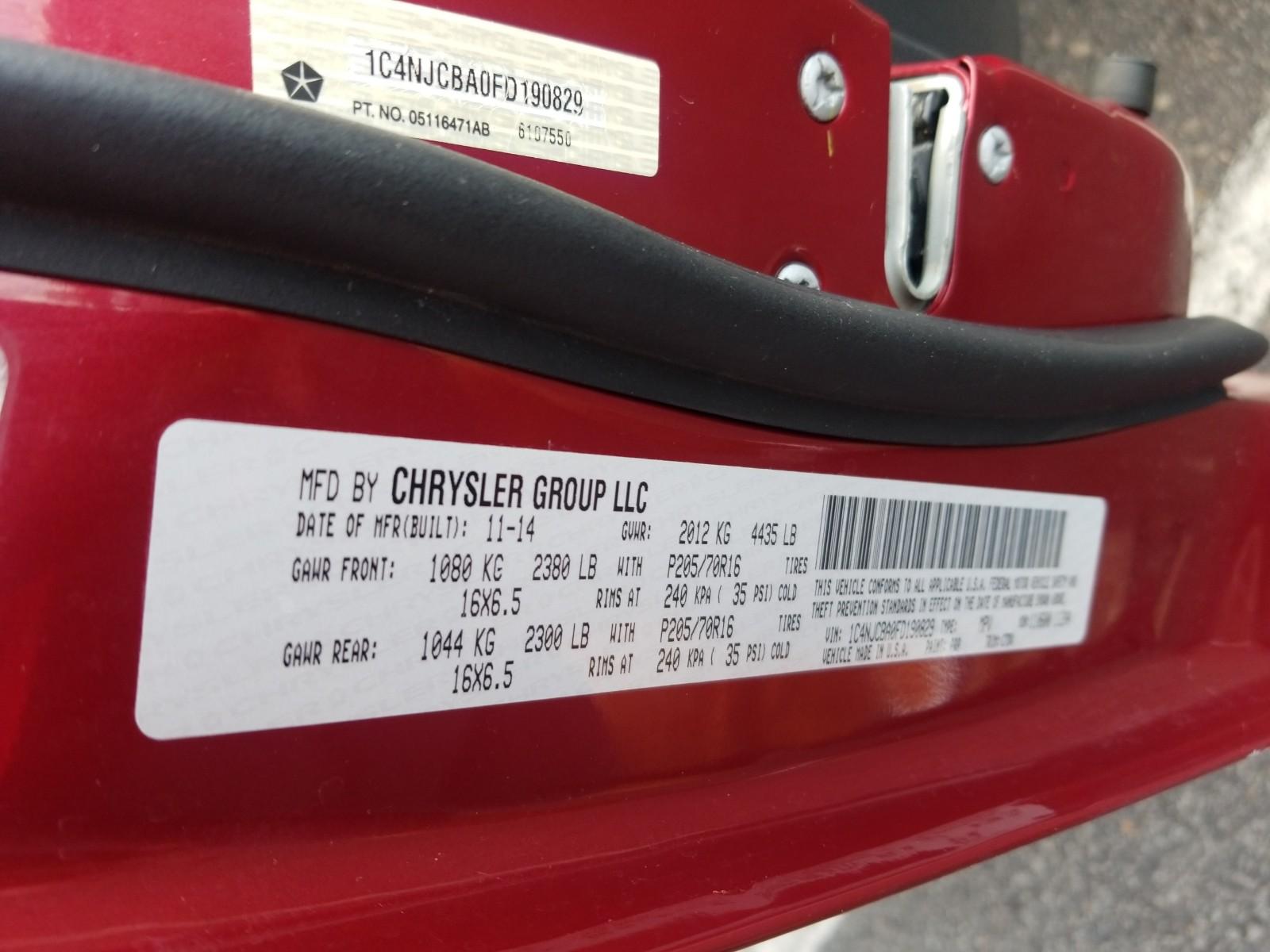 2015 Jeep COMPASS FWD 4C SPORT