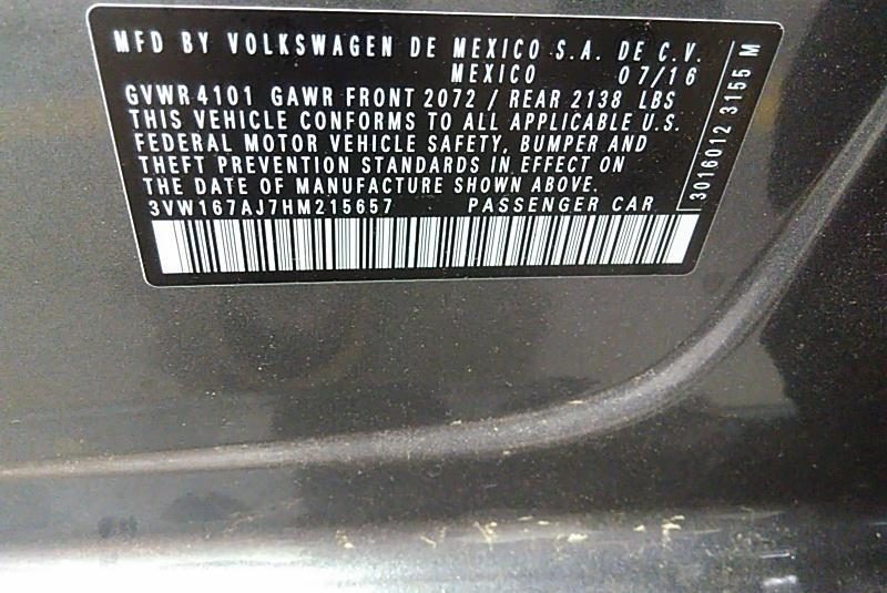 2017 Volkswagen JETTA 1.4T S