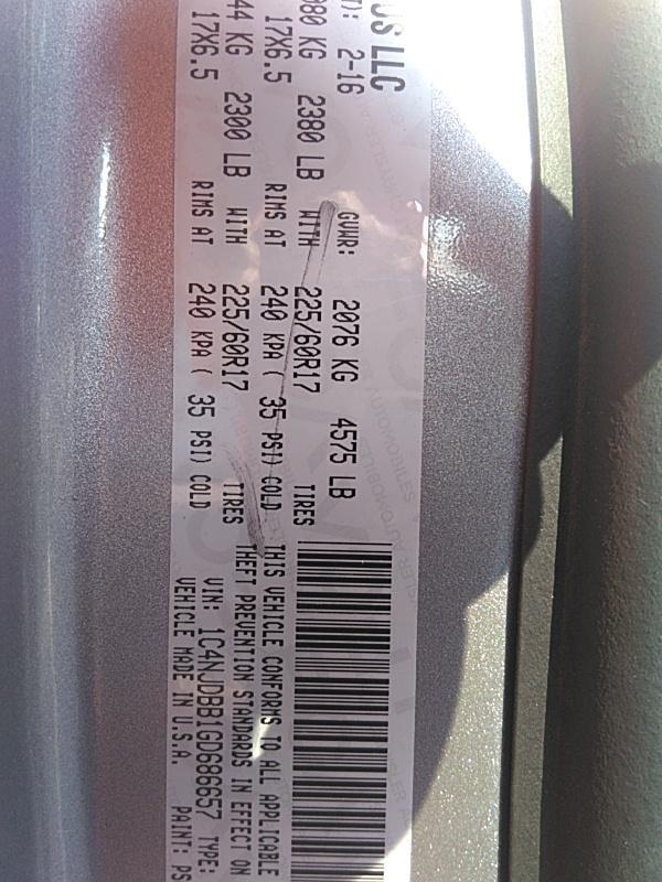 2016 Jeep COMPASS 4X4 4C SPORT