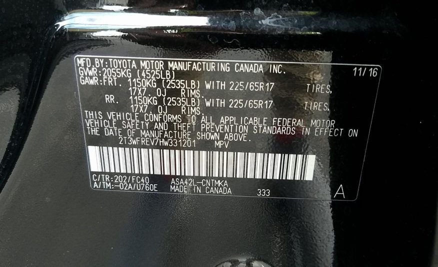 2017 Toyota RAV4 FWD XLE