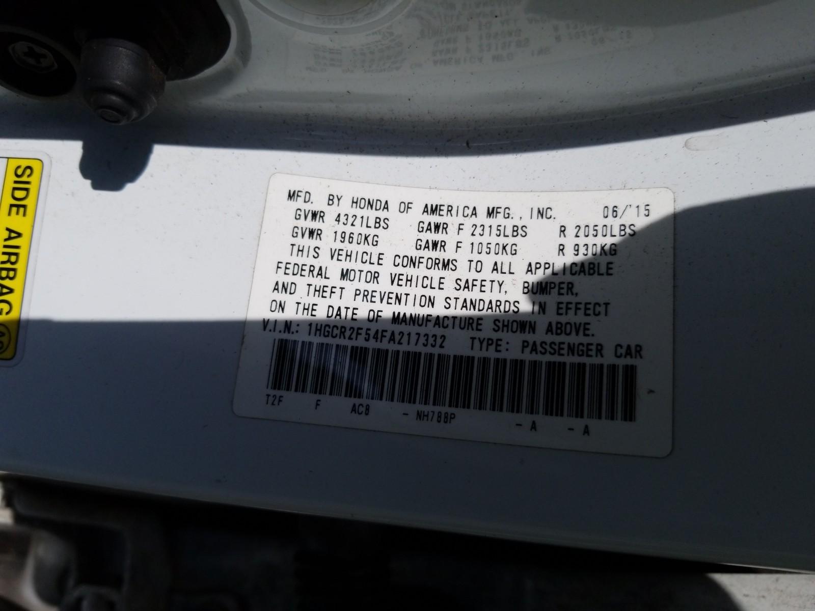 2015 Honda ACCORD 4C SPORT