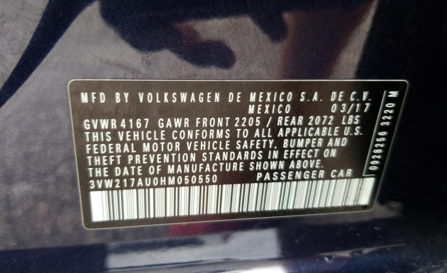 2017 Volkswagen GOLF S