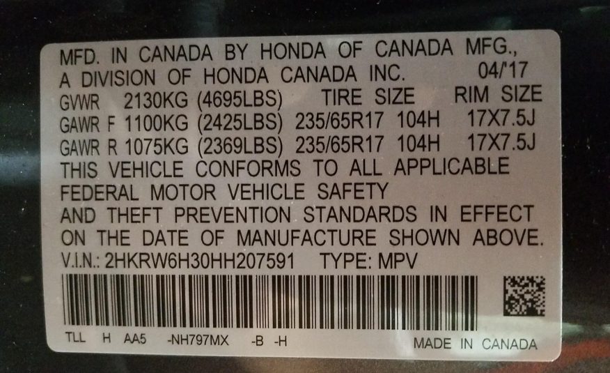 2017 Honda CR-V AWD 4C LX