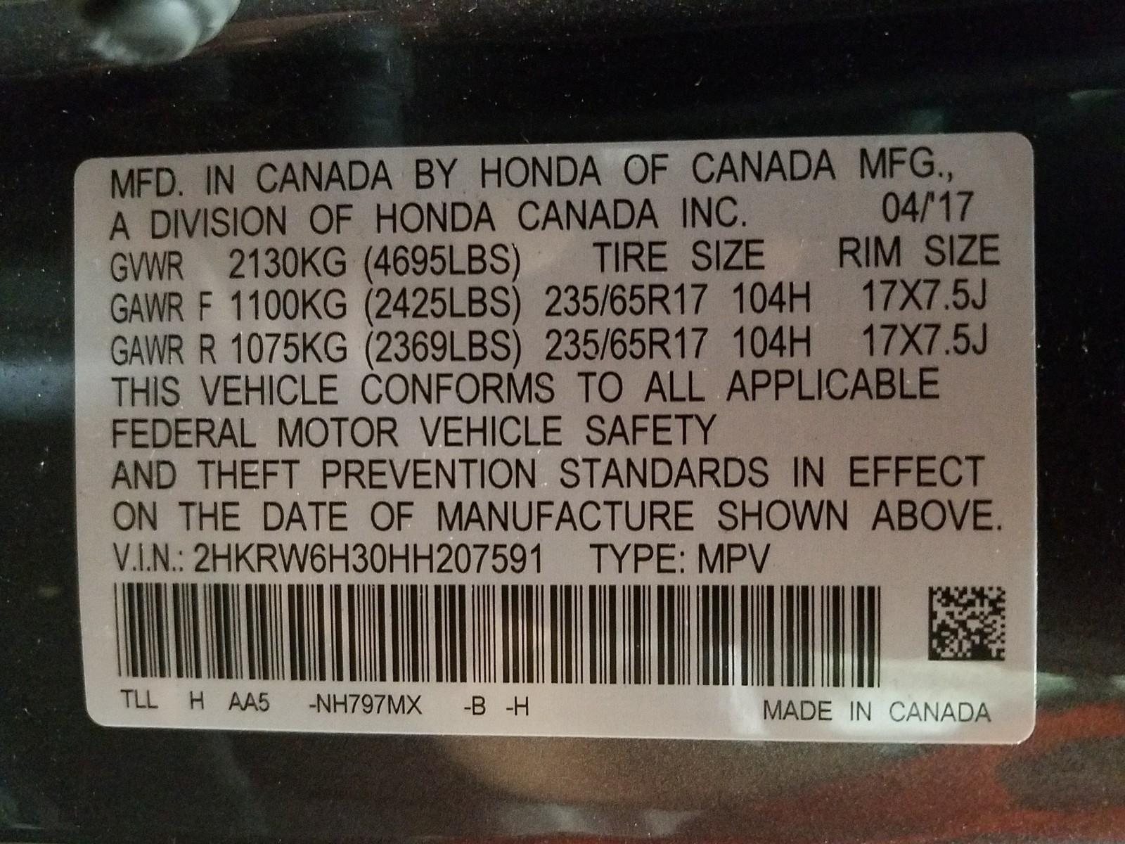 2017 Honda CR-V AWD 4C LX