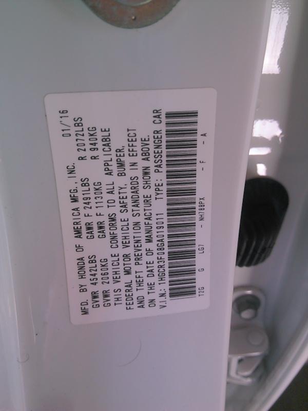 2016 Honda ACCORD V6 EX-L