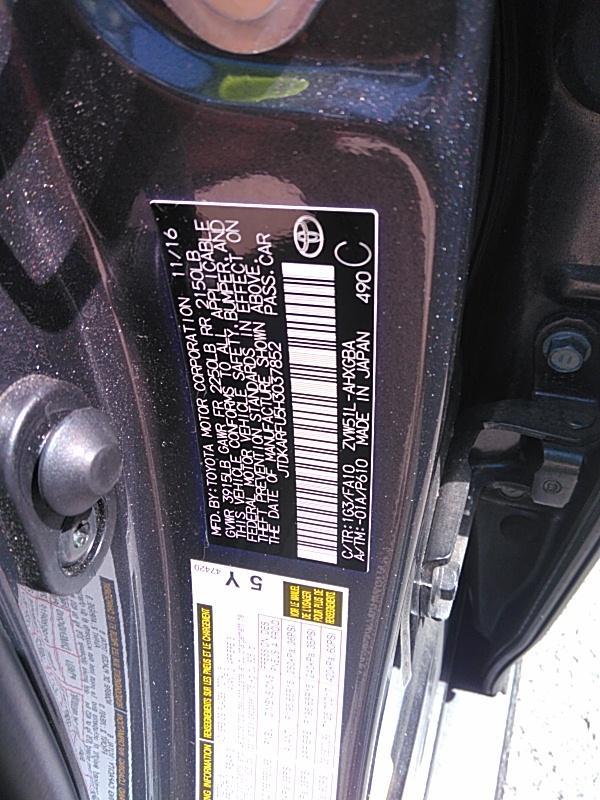 2017 Toyota PRIUS THREE