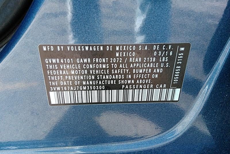 2016 Volkswagen JETTA 1.4T S