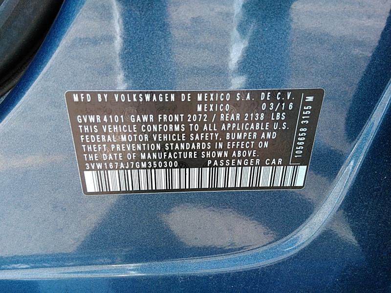 2016 Volkswagen JETTA 1.4T S