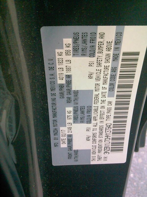 2017 Mazda MAZDA3 SPORT