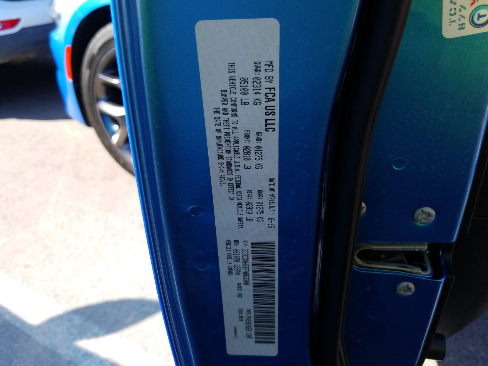 2015 Dodge CHARGER 4X2 V6 SXT