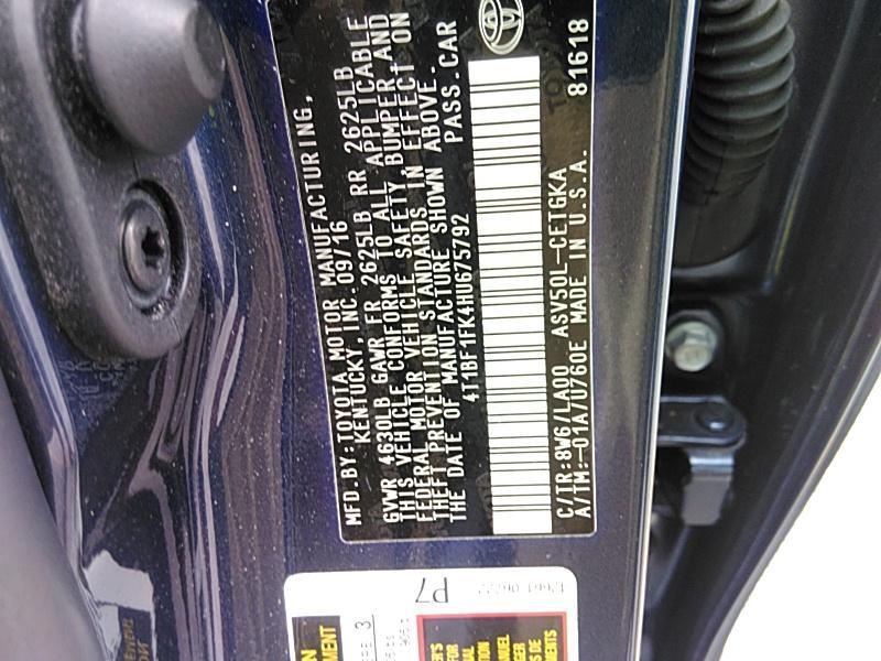 2017 Toyota CAMRY 4C XLE