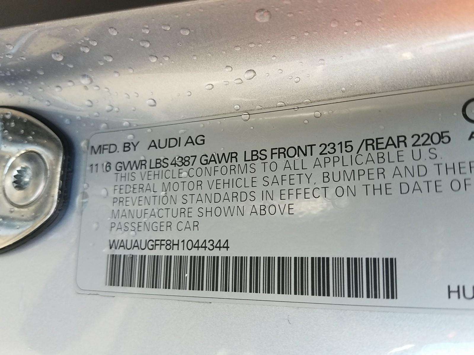 2017 Audi A3 FWD PREMIUM