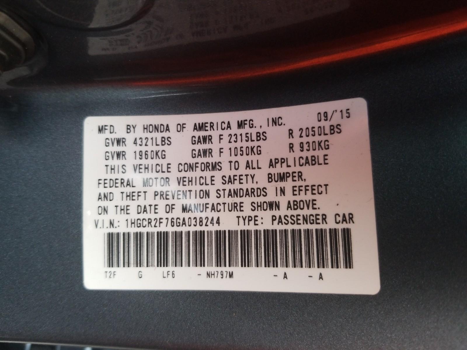 2016 Honda ACCORD 4C EX