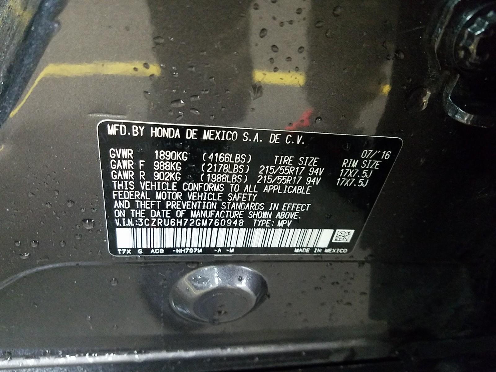 2016 Honda HR-V AWD EX-L