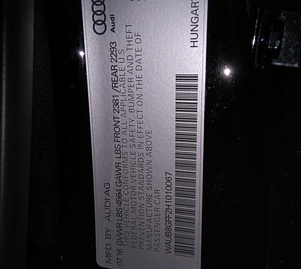 2017 Audi A3 AWD PREMIUM