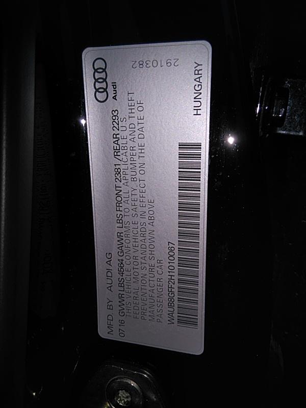 2017 Audi A3 AWD PREMIUM