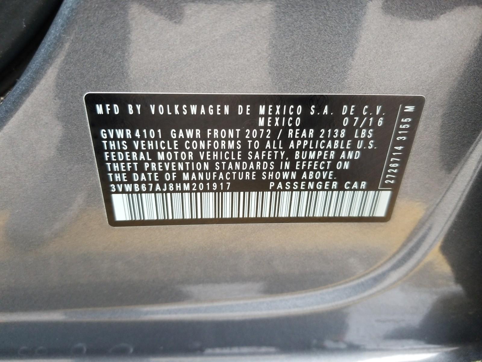 2017 Volkswagen JETTA 1.4T SE