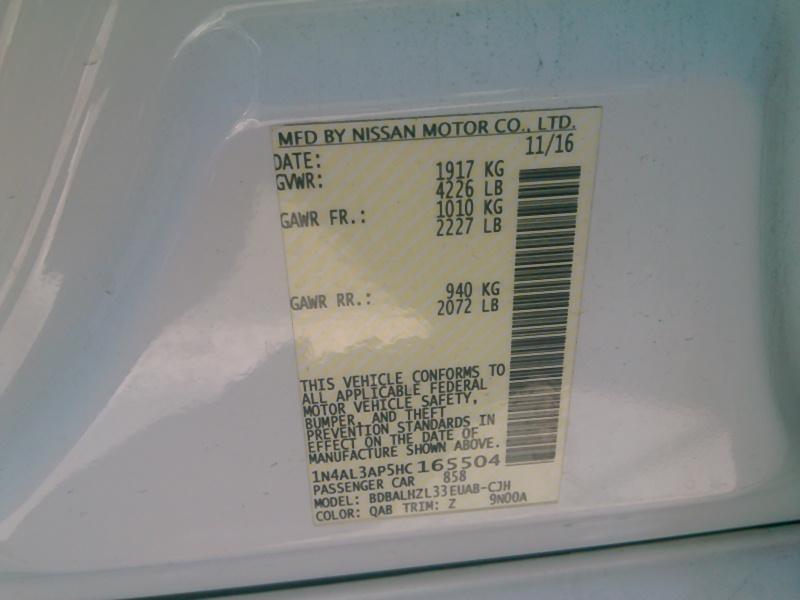 2017 Nissan ALTIMA 4C 2.5 SR