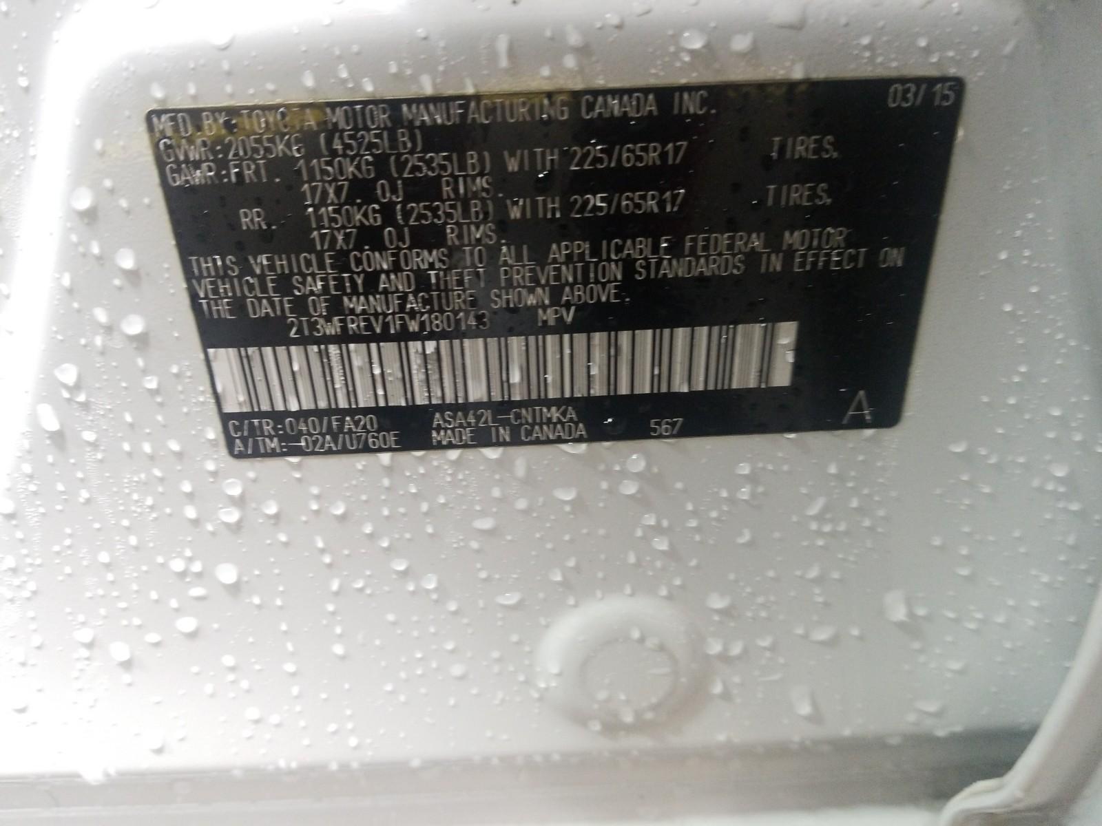 2015 Toyota RAV4 FWD XLE