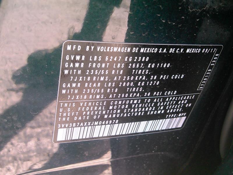 2018 Volkswagen TIGUAN FWD SEL