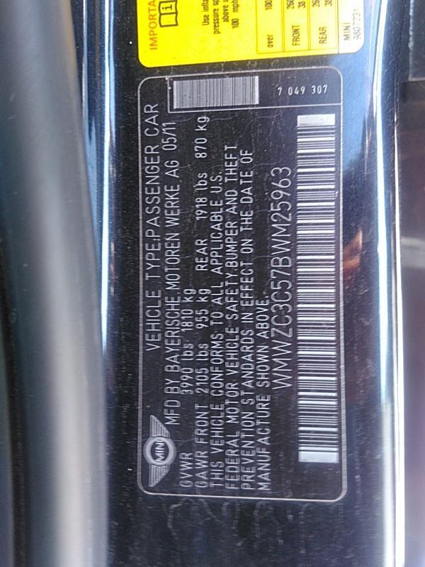 2011 MINI COUNTRYMAN FWD S