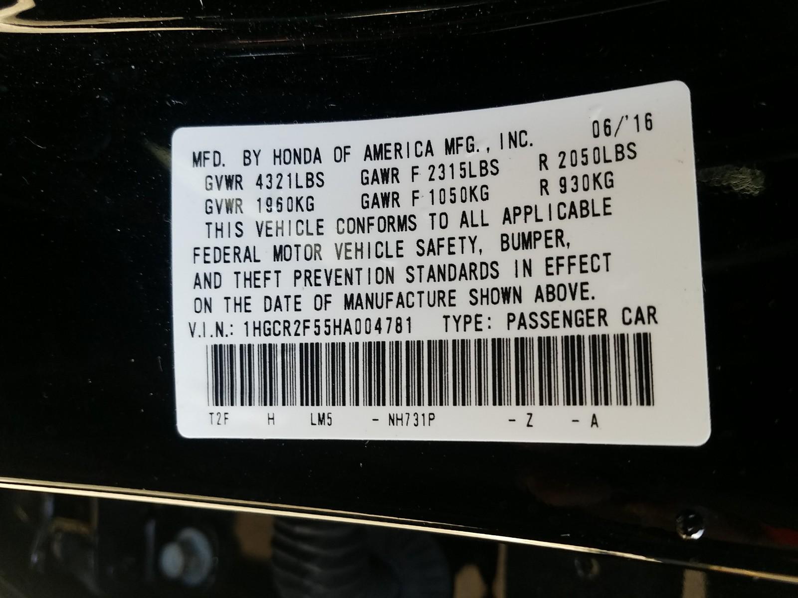 2017 Honda ACCORD 4C SPORT