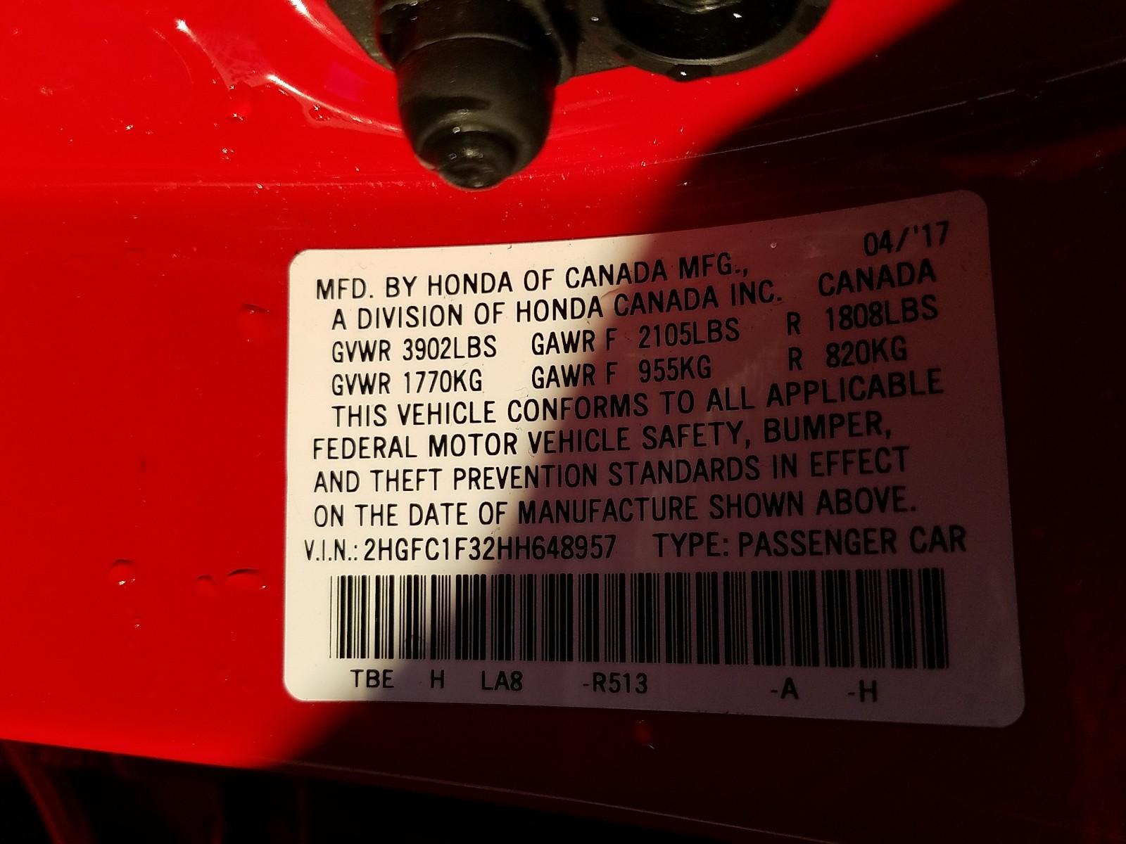 2017 Honda CIVIC EX-T