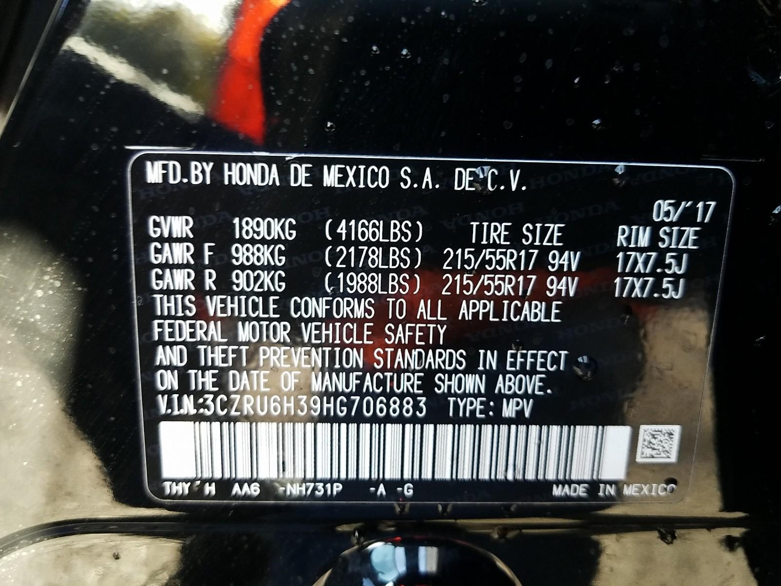 2017 Honda HR-V AWD LX