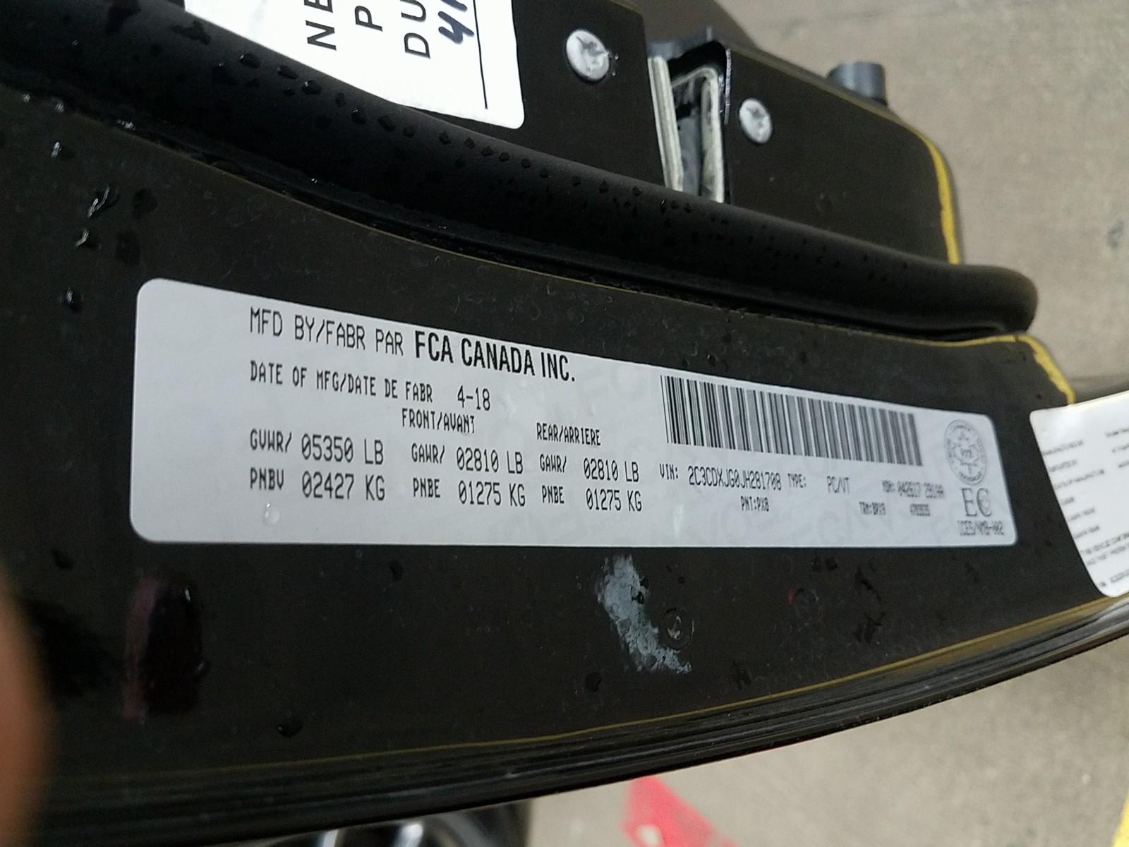 2018 Dodge CHARGER AWD V6 GT