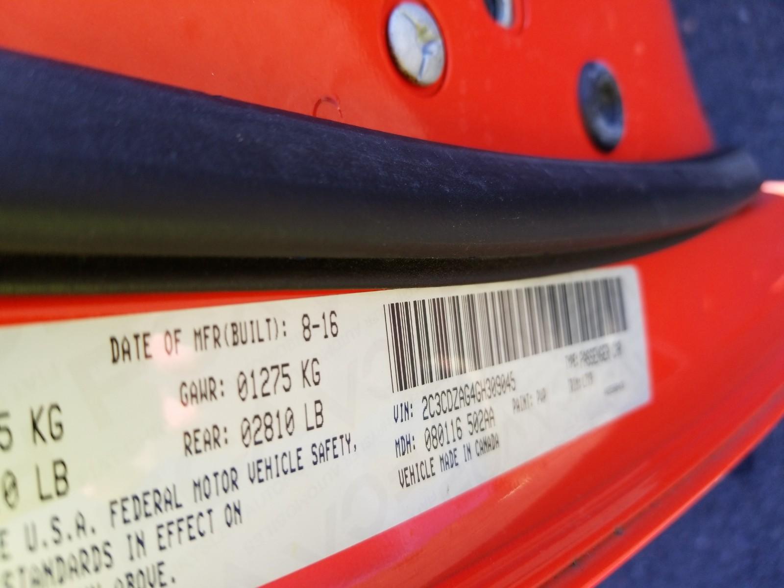 2016 Dodge CHALLENGER V6 SXT