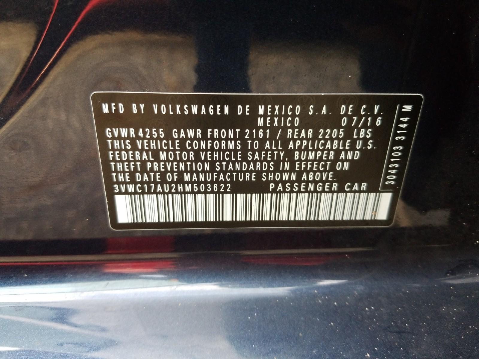 2017 Volkswagen GOLF FWD SE