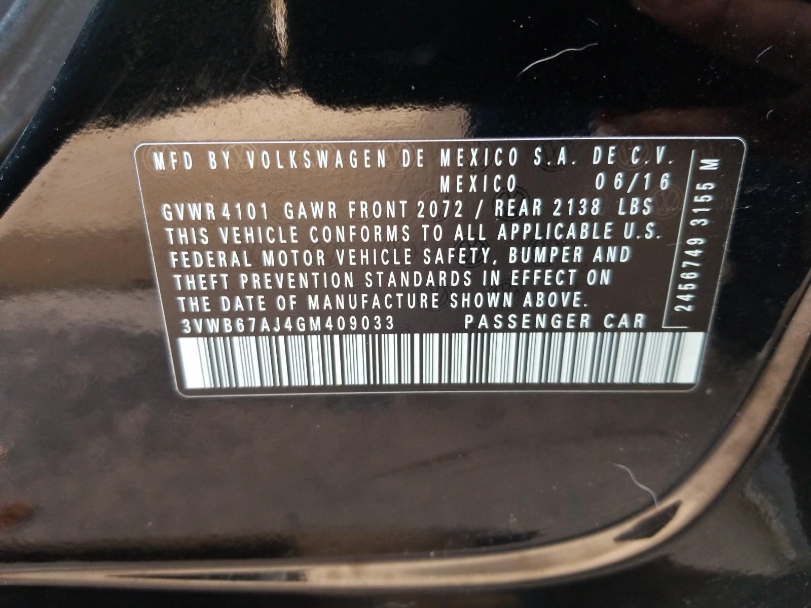 2016 Volkswagen JETTA 1.4T SE