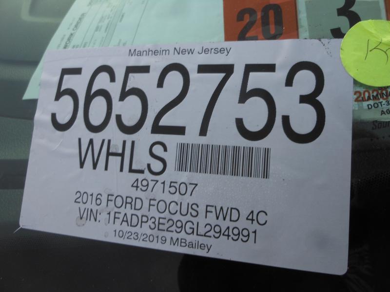 2016 Ford FOCUS FWD 4C S