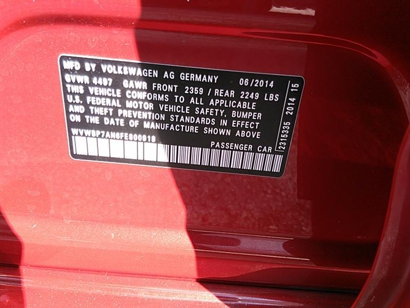 2015 Volkswagen CC FWD 4C SPORT