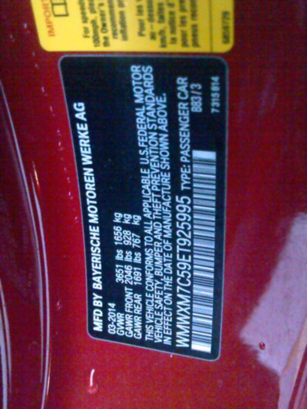 2014 MINI COOPER 4C S