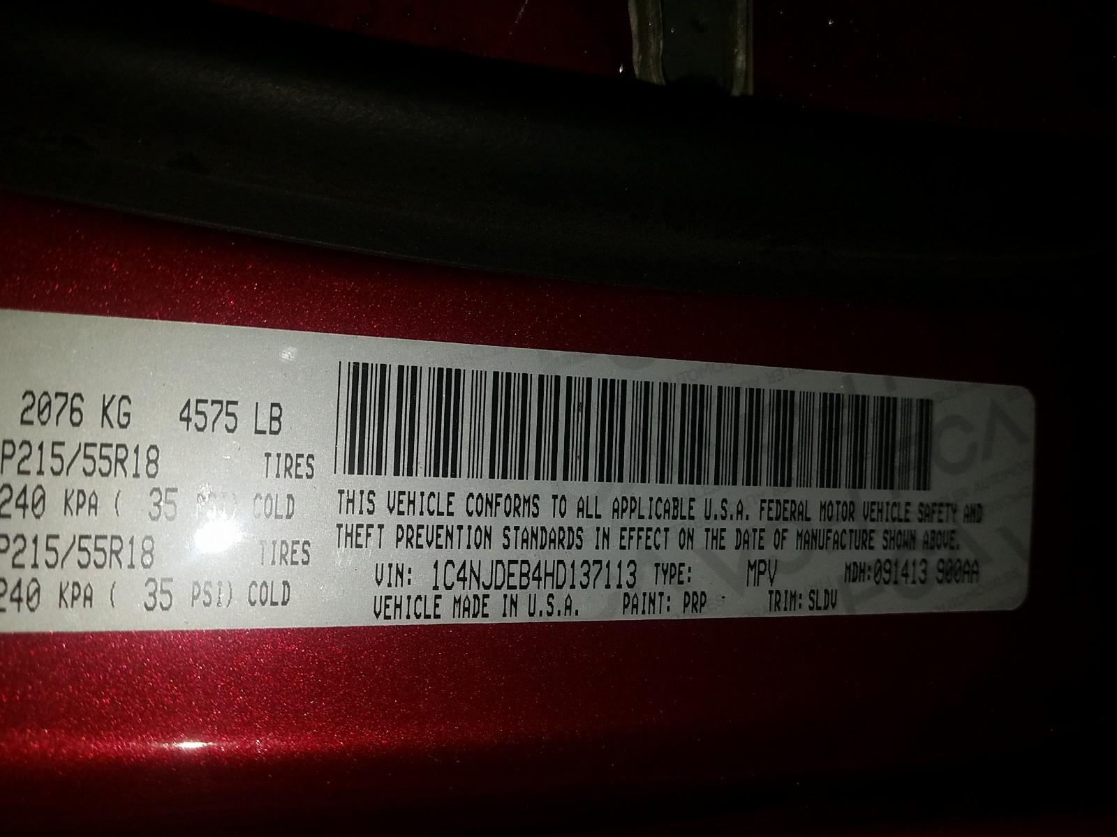 2017 Jeep COMPASS 4X4 4C HIGH ALTIT