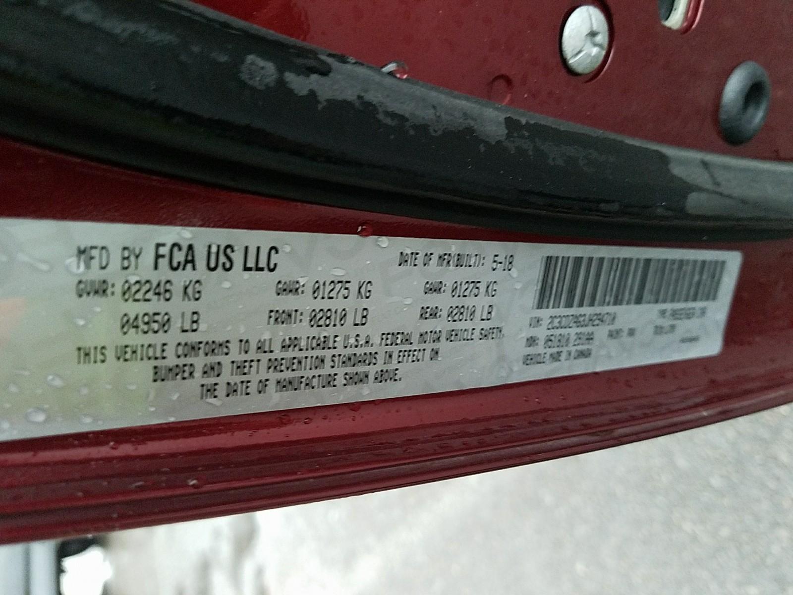 2018 Dodge CHALLENG 4X2 V6 SXT