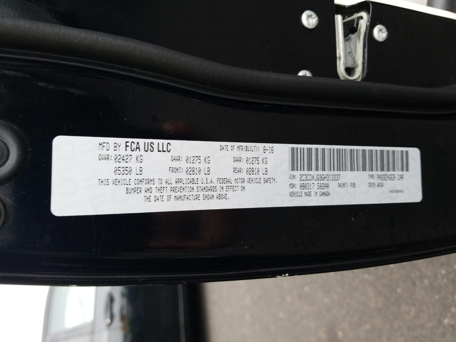 2016 Dodge CHARGER AWD V6 SXT