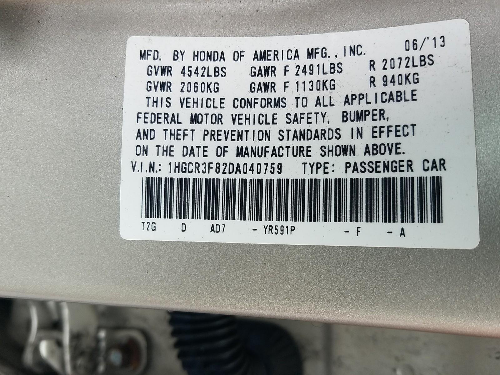 2013 Honda ACCORD V6 EX-L