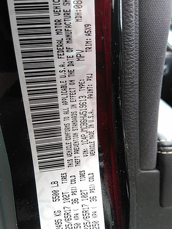 2017 Jeep CHEROKEE 4X4 4C LATITUDE