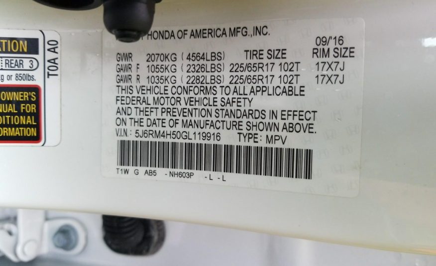 2016 Honda CR-V AWD EX