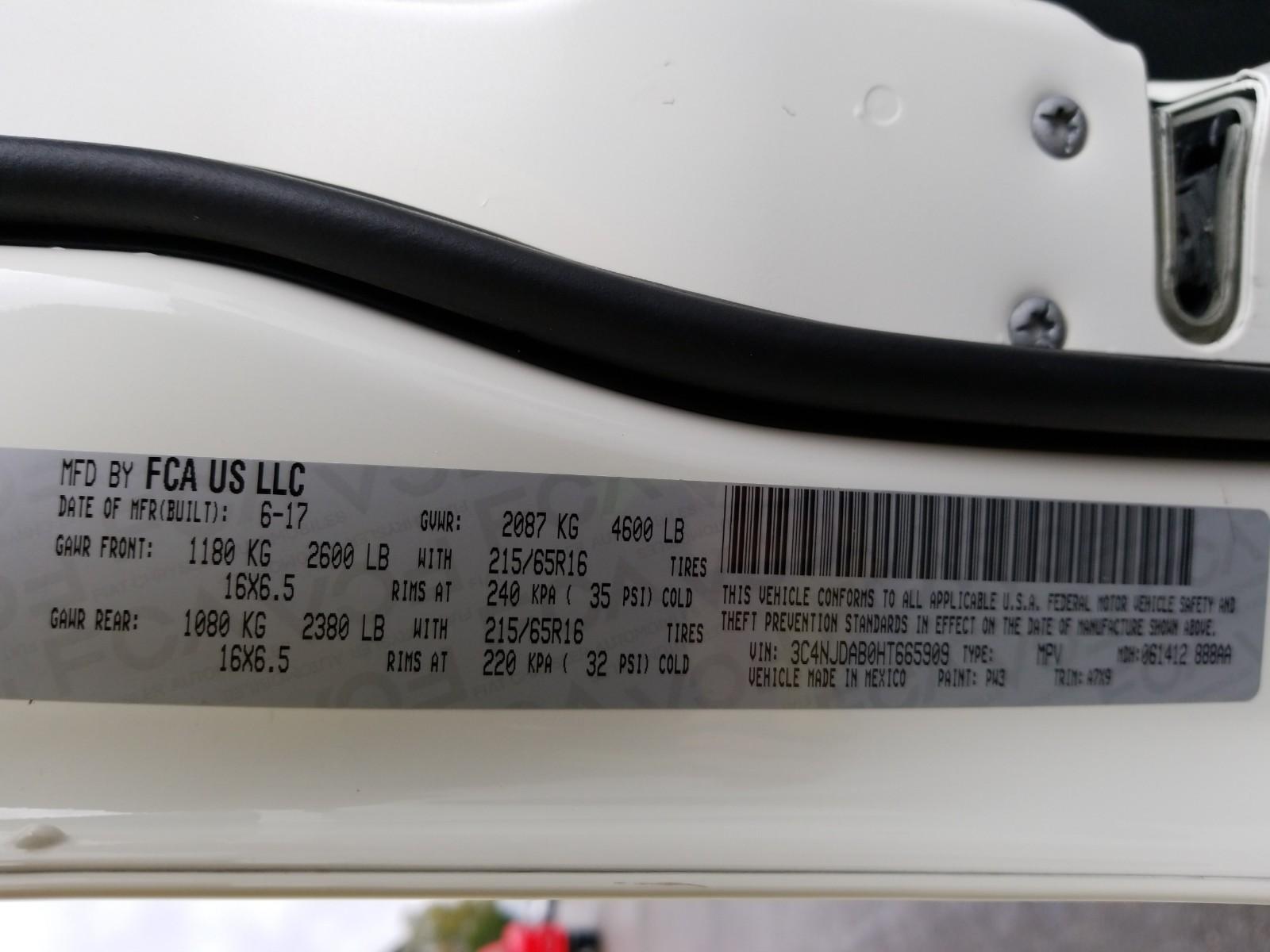 2017 Jeep COMPASS 4X4 4C SPORT