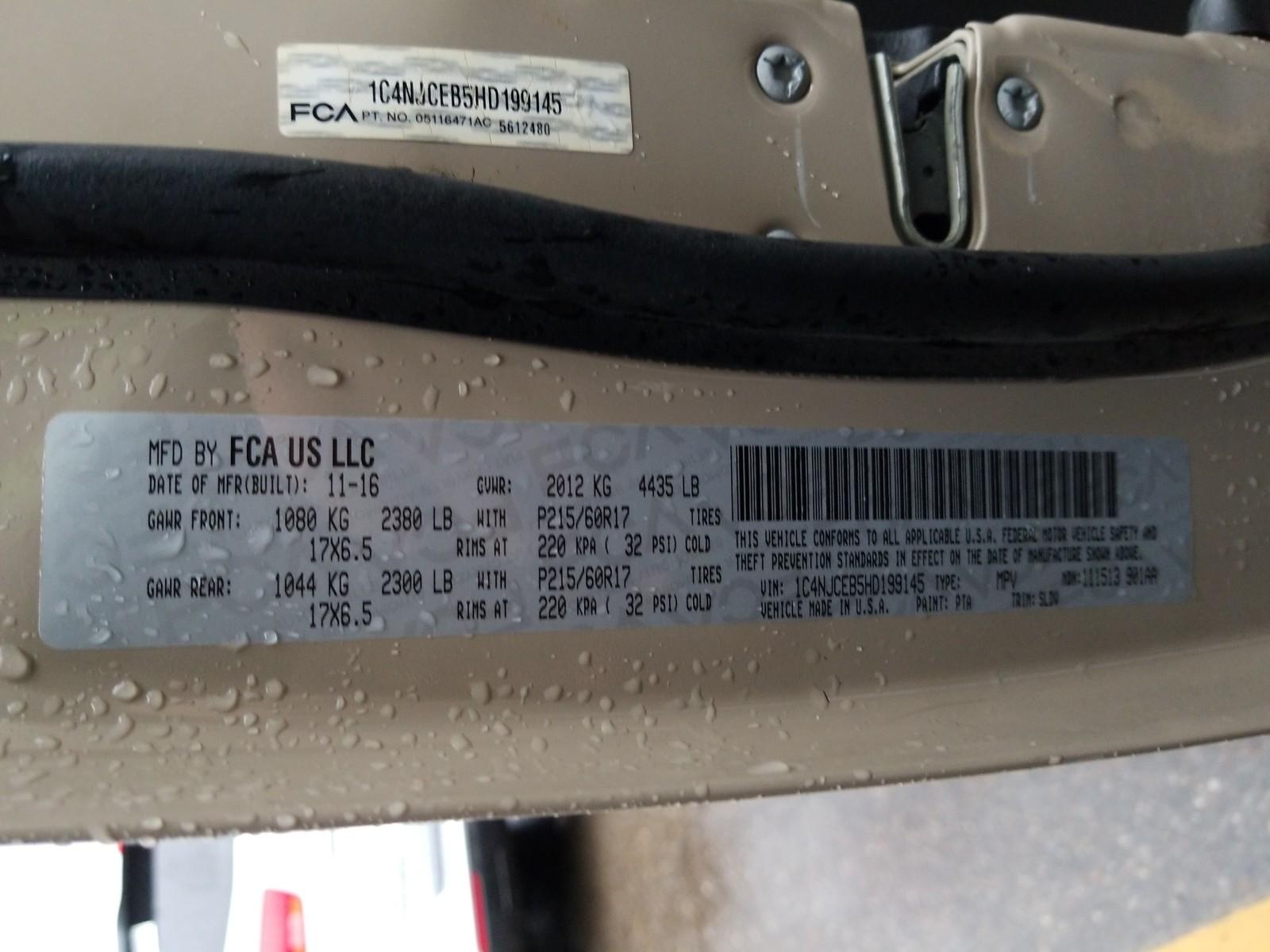 2017 Jeep COMPASS FWD 4C HIGH ALTIT