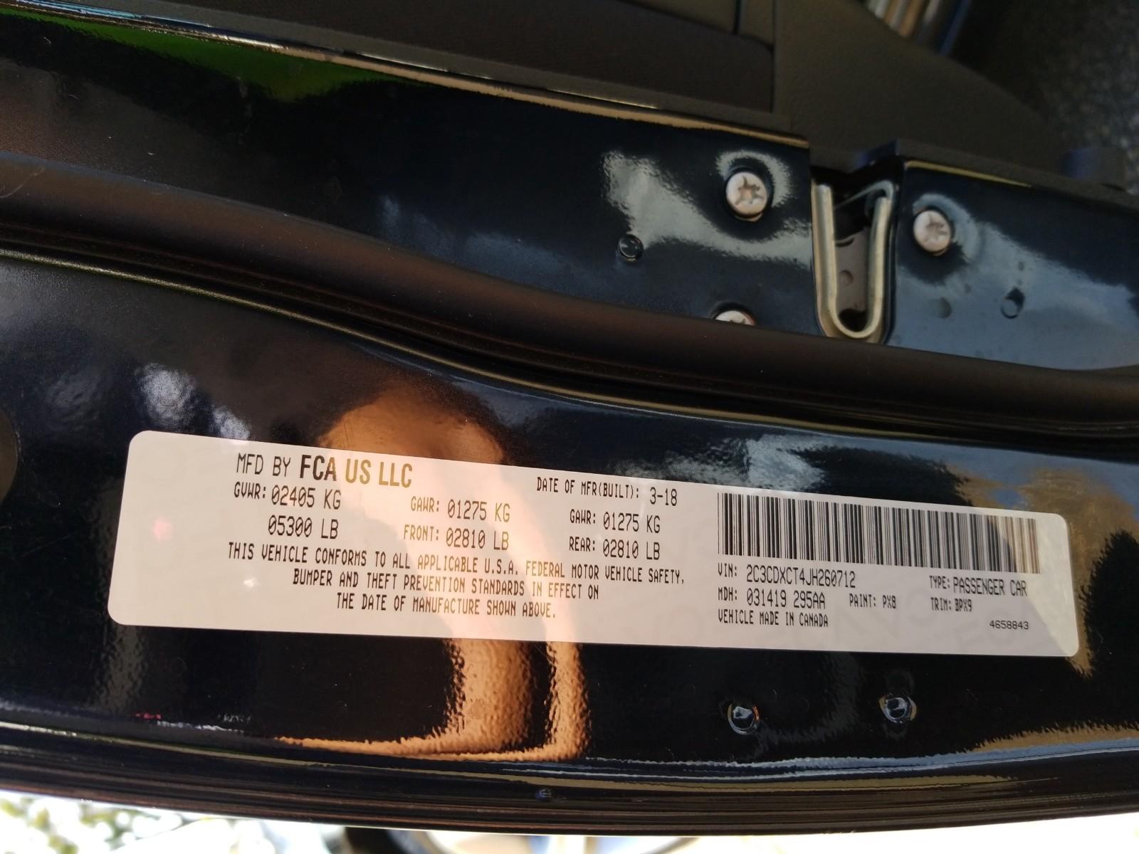 2018 Dodge CHARGER 4X2 V8 R/T